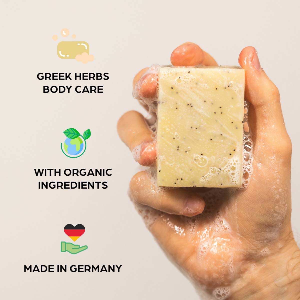 Olymp Godlike Herbs Peeling-Körperpflege Seife
